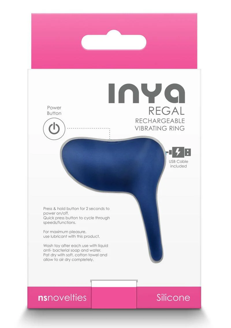 Inya Regal Rechargeable Silicone Vibrating Cock Ring - Image 3