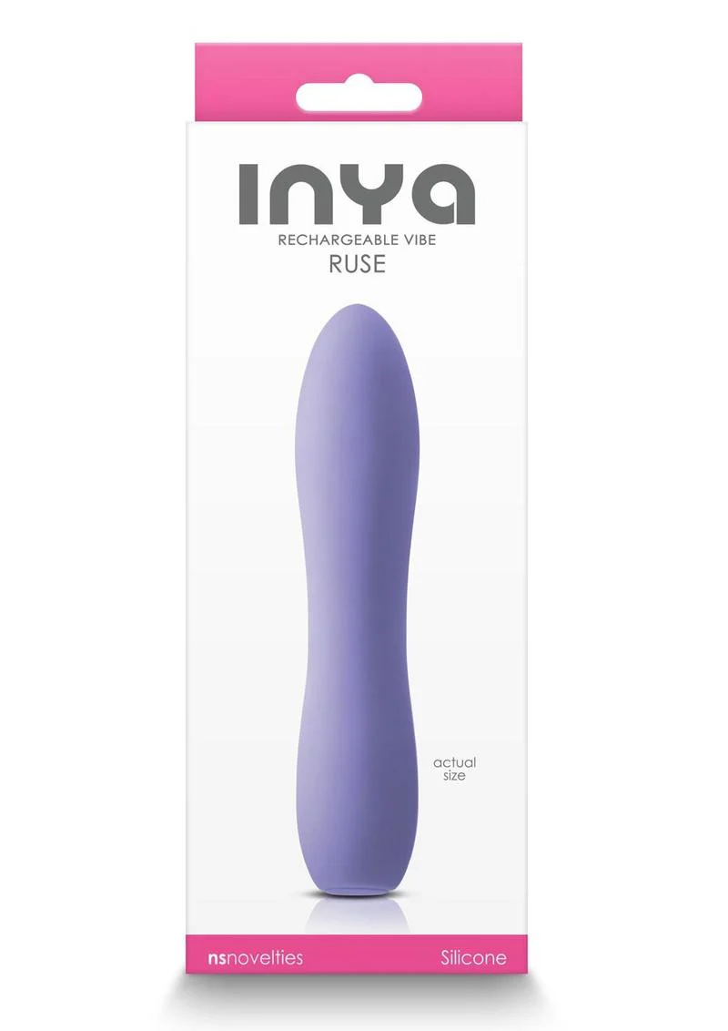 Inya Ruse Rechargeable Silicone Vibrator - Lavender - Image 4