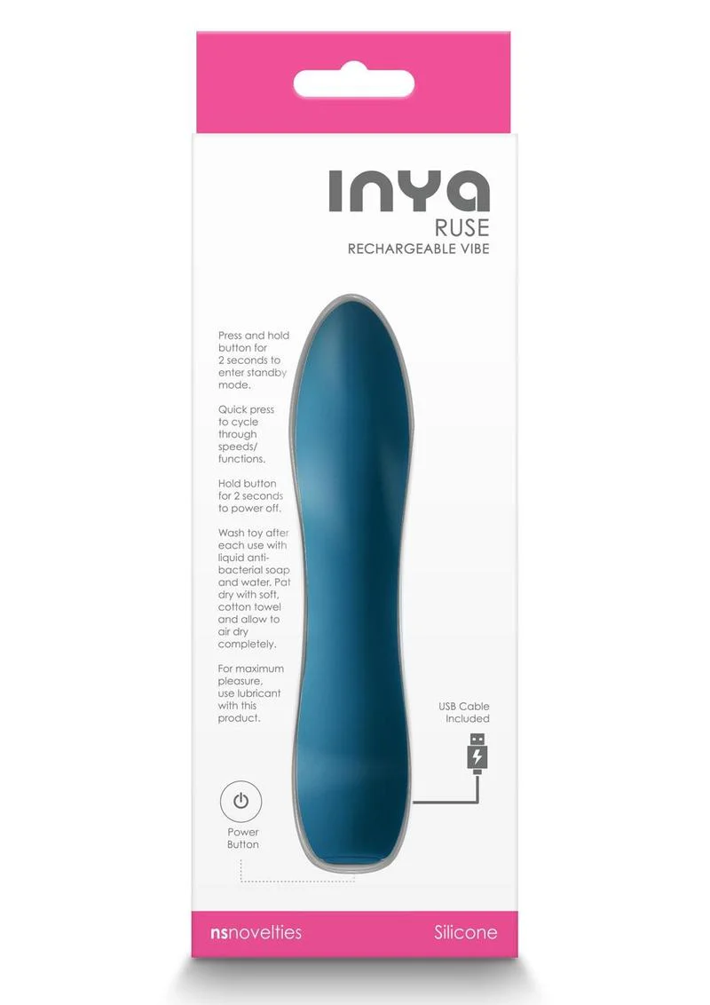 Inya Ruse Rechargeable Silicone Vibrator - Lavender - Image 6
