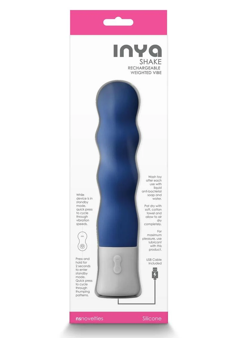 Inya Shake Rechargeable Weighted Silicone Vibrator - Image 4