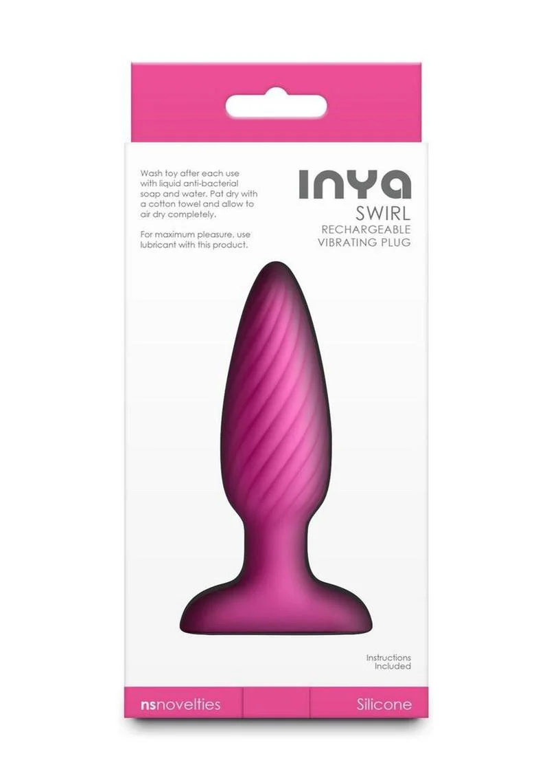 Inya Swirl Rechargeable Vibrating Anal Plug - Image 4