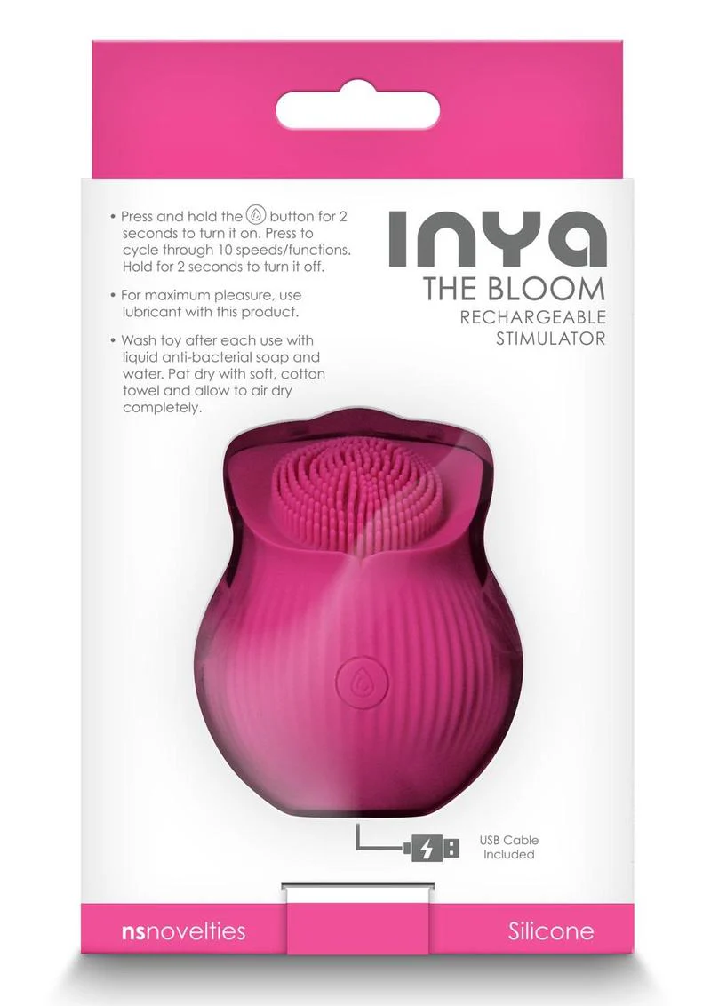 Inya The Bloom Rechargeable Silicone Clitoral Stimulator 10-Speed - Image 3