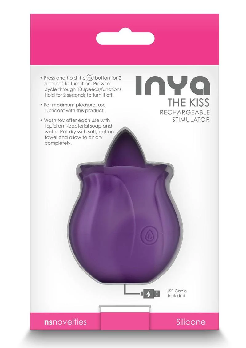 Inya The Kiss Rechargeable Silicone Clitoral Stimulator for Solo Play - Image 6