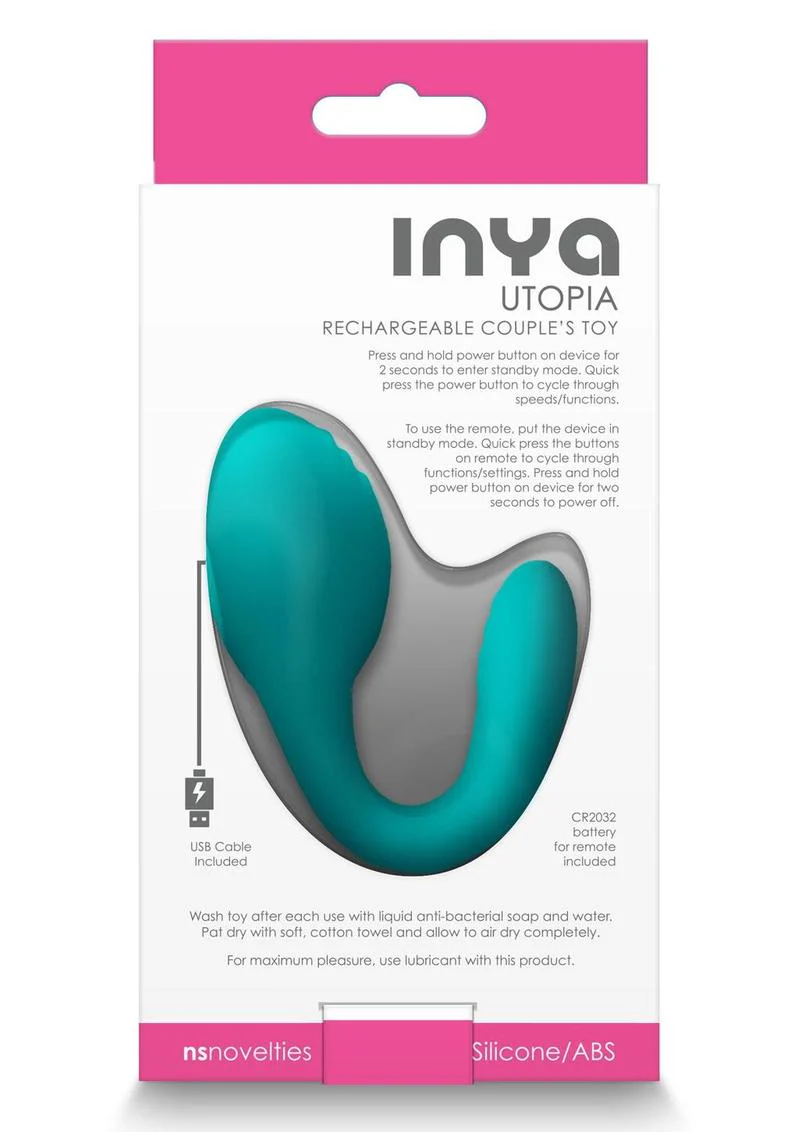Inya Utopia Rechargeable Couple's Toy Silicone Vibrator for Couples - Image 6