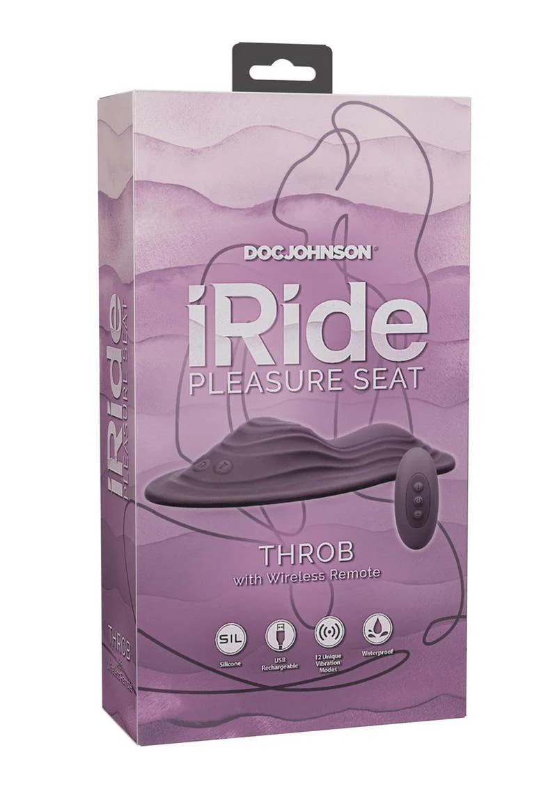 iRide Pleasure Seat Throb Rechargeable Silicone Seat - Image 4