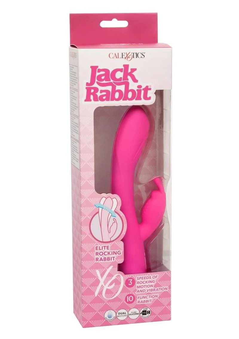 Jack Rabbit Elite Rocking Rechargeable Silicone Rocking Rabbit Vibrator - Image 4