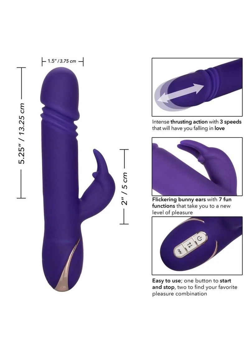 Jack Rabbit Signature Silicone Thrusting Vibrator - Image 3