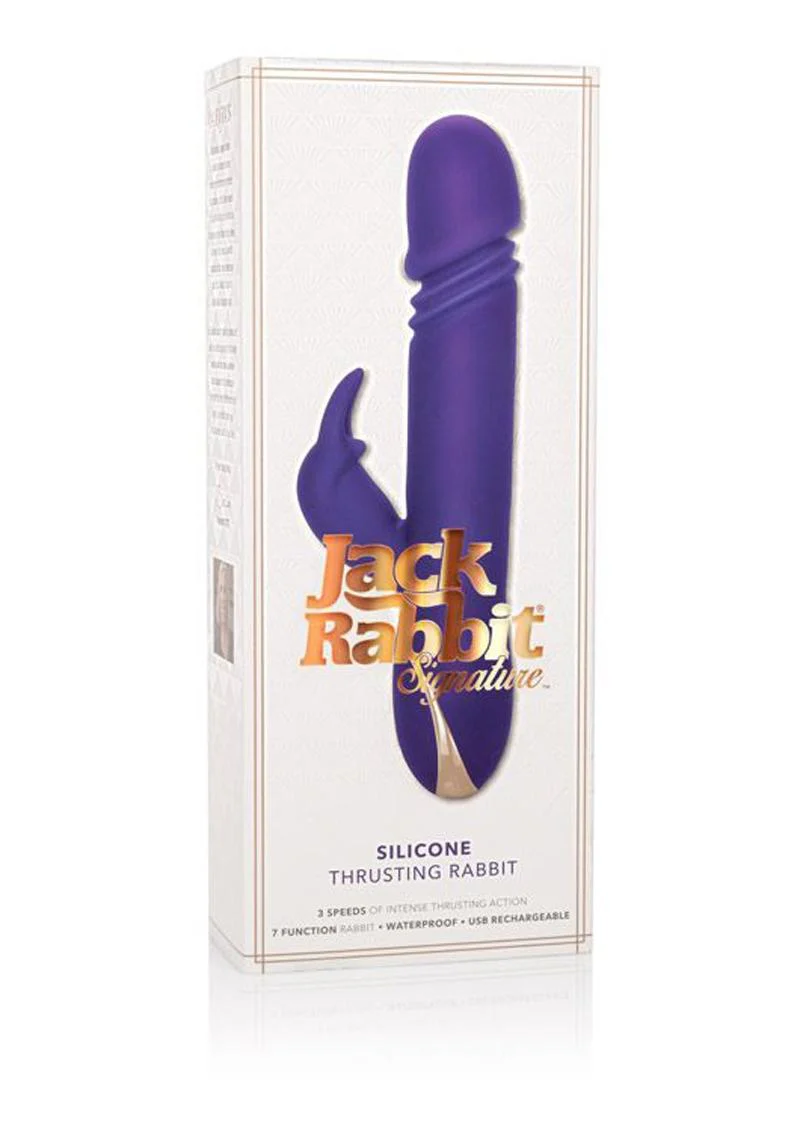 Jack Rabbit Signature Silicone Thrusting Vibrator - Image 4