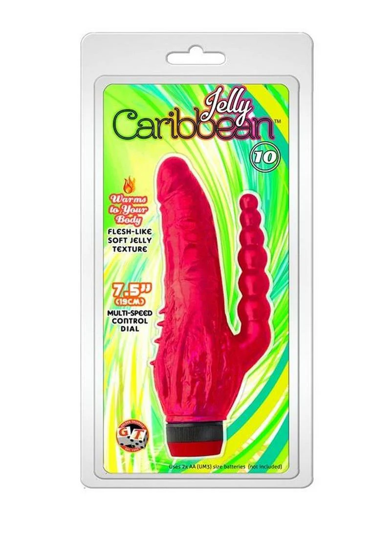Jelly Caribbean Vibrator With Flesh Like Soft Jelly Texture - Image 3