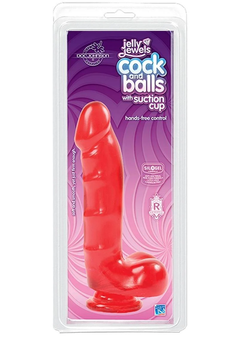 Jelly Jewels Cock and Balls Realistic Dildo by Doc Johnson - Image 12