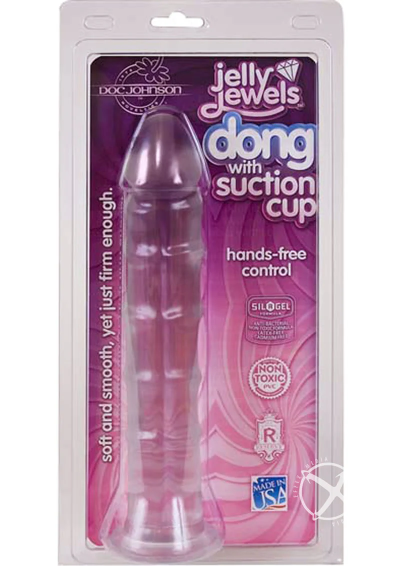 Jelly Jewels Dong with Suction Cup Realistic Dildo by Doc Johnson - Image 4