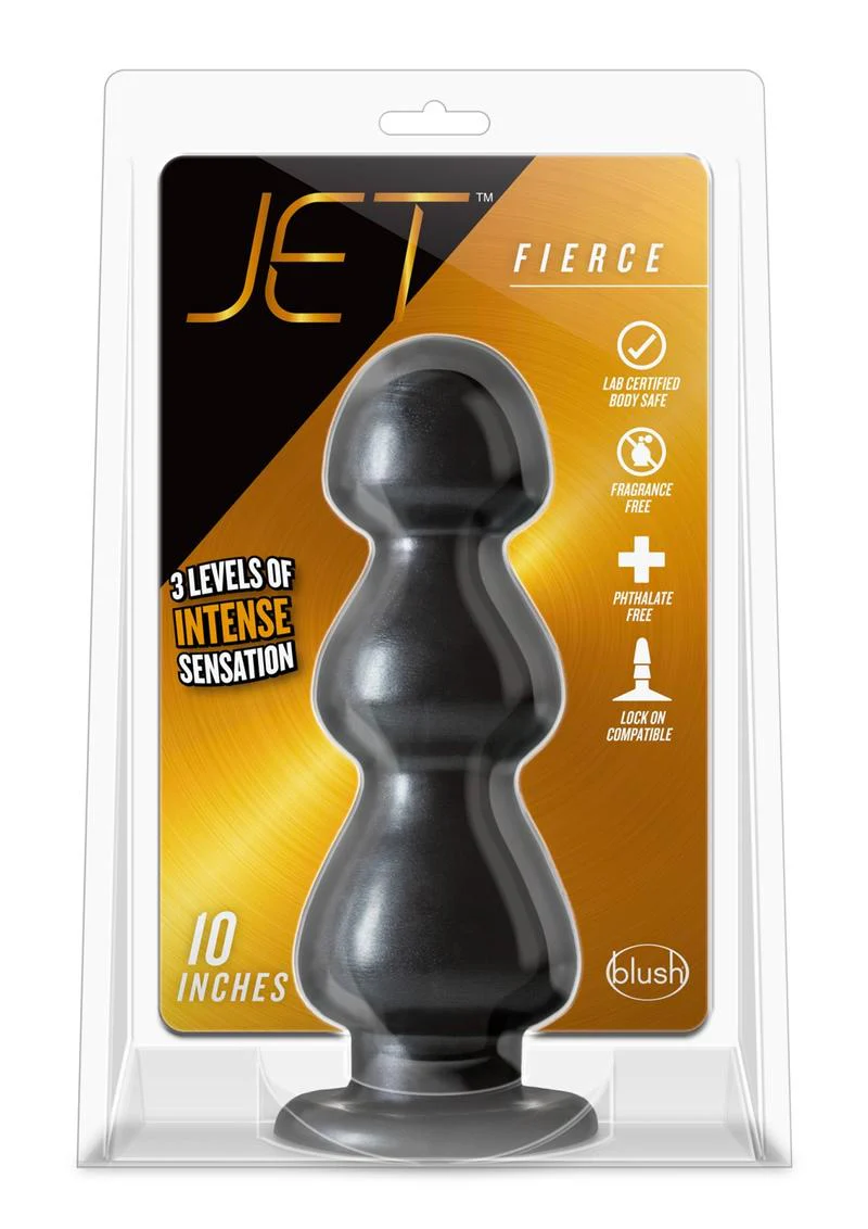 Jet Fierce 10 Inch Butt Plug Carbon Metallic - Image 4