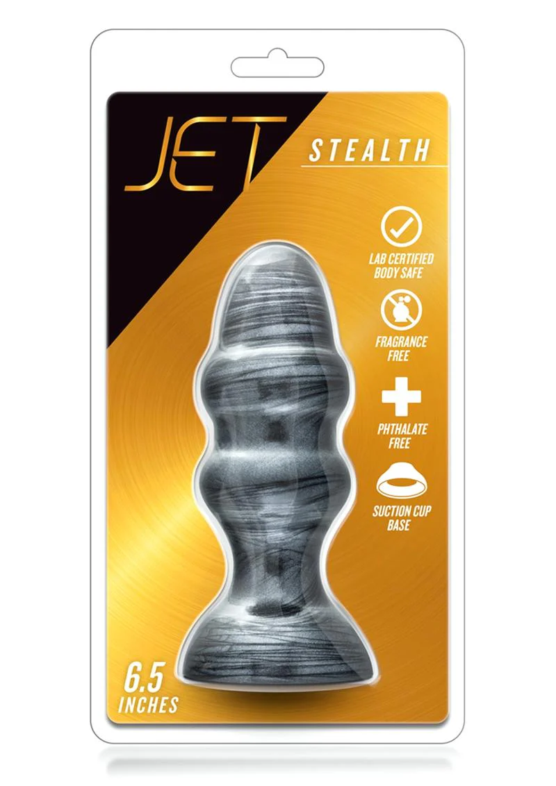 Jet Stealth Butt Plug 6.5 Inch Carbon Metallic - Image 2