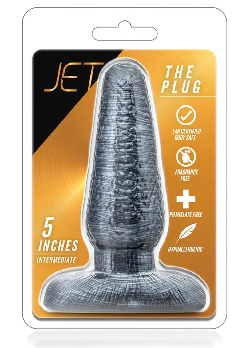Jet The Plug 5 Inch Carbon Metallic Butt Plug - Image 4