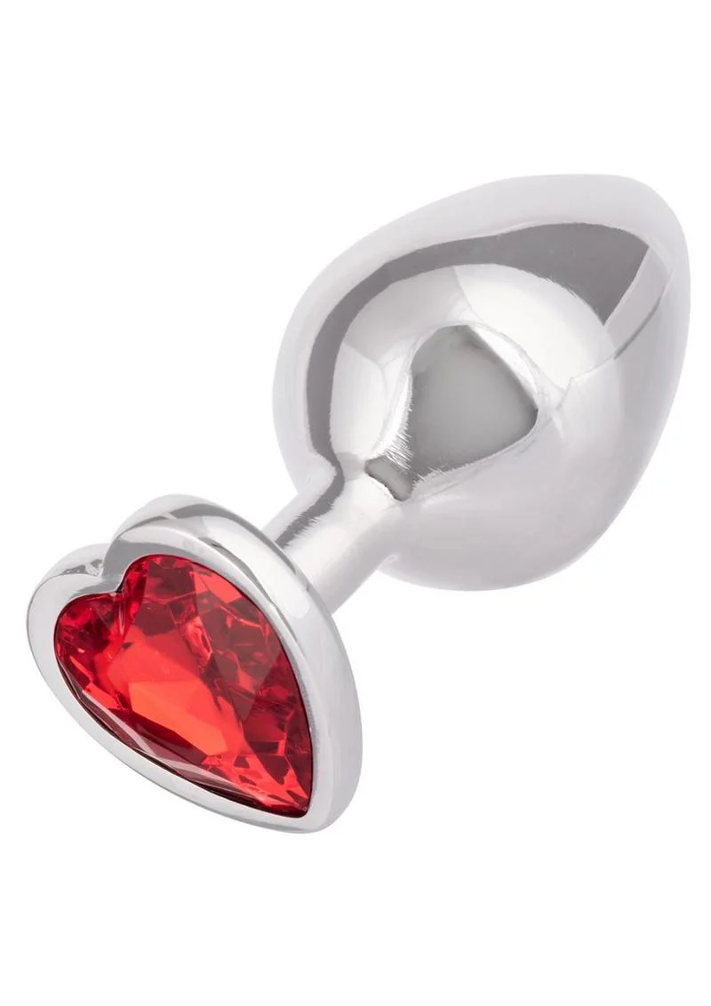 Jewel Ruby Heart Aluminum Anal Plug - Image 4