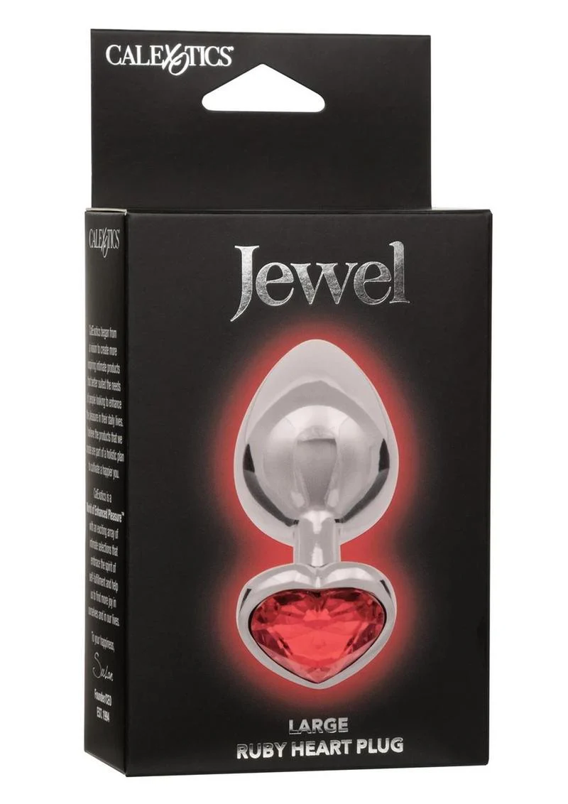 Jewel Ruby Heart Aluminum Anal Plug - Image 8