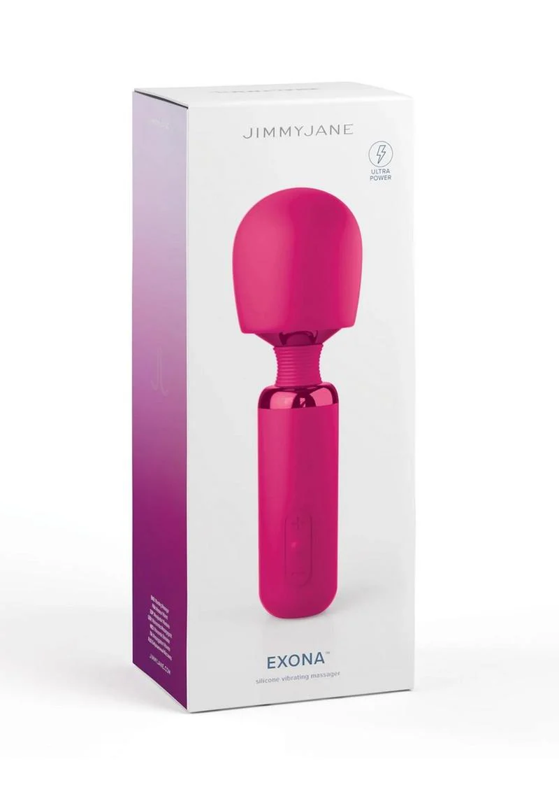 Jimmyjane Exona Rechargeable Silicone Wand Vibrating Massager - Image 4