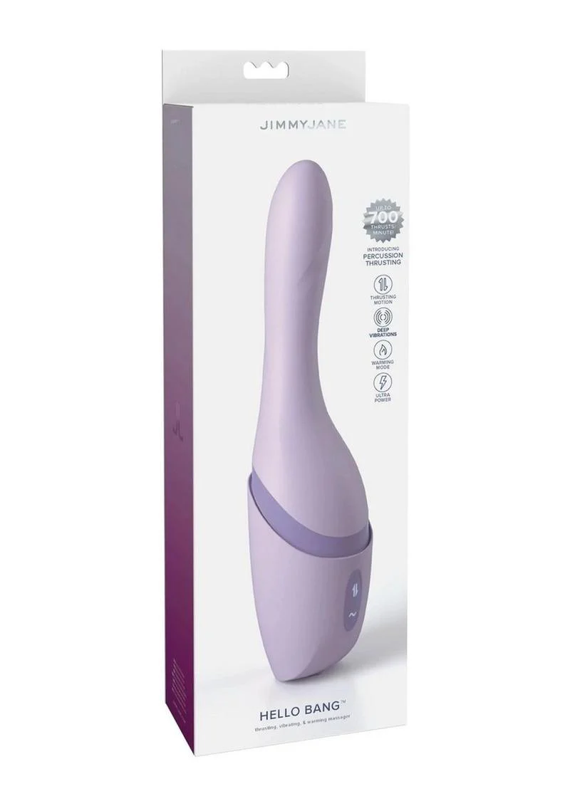 Jimmyjane Hello Bang Recharge Silicone Thrusting Vibrator - Image 4