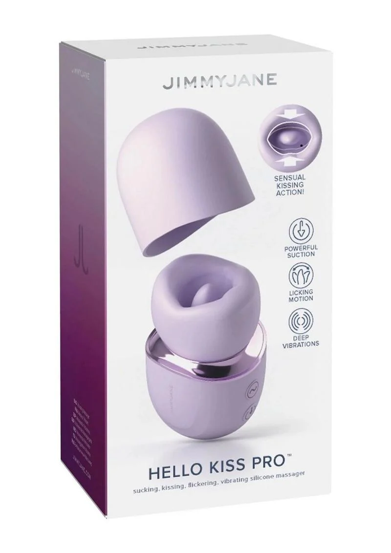 JimmyJane Hello Kiss Pro Rechargeable Flickering Licking Motion - Image 4