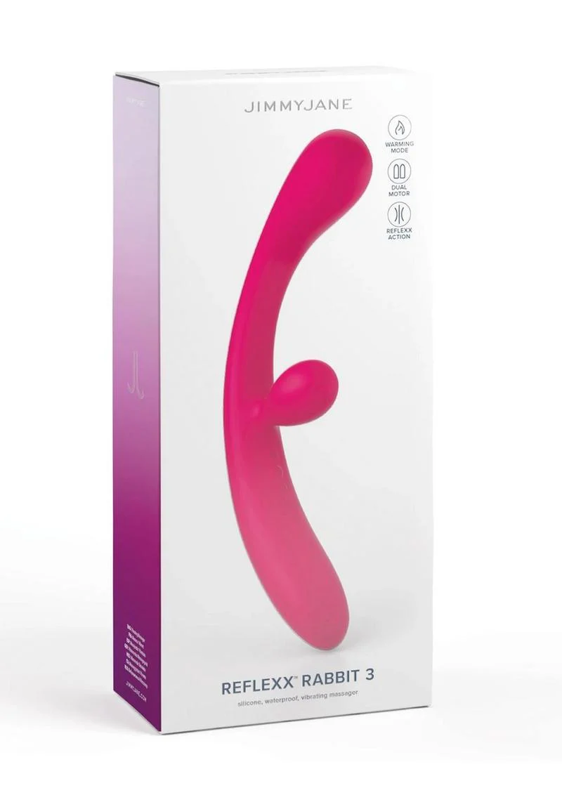 Jimmyjane Reflexx Rabbit 3 Rechargeable Rabbit Vibrator - Image 4