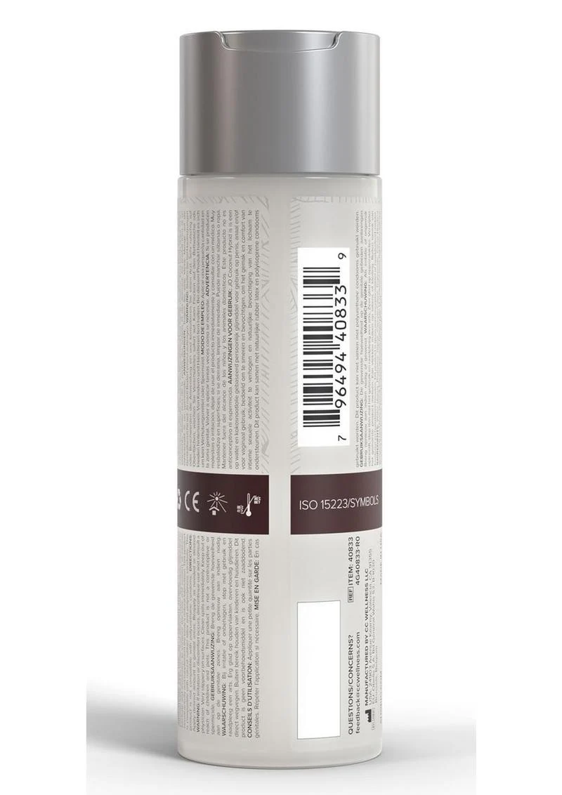 JO Coconut Hybrid Personal Lubricant Fusion of Water - Image 2