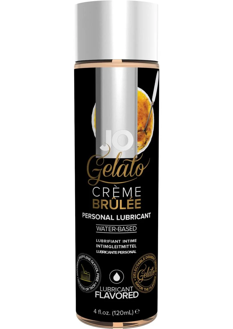 JO Gelato Crème Brûlée Flavored Water Based Lubricant - Image 2