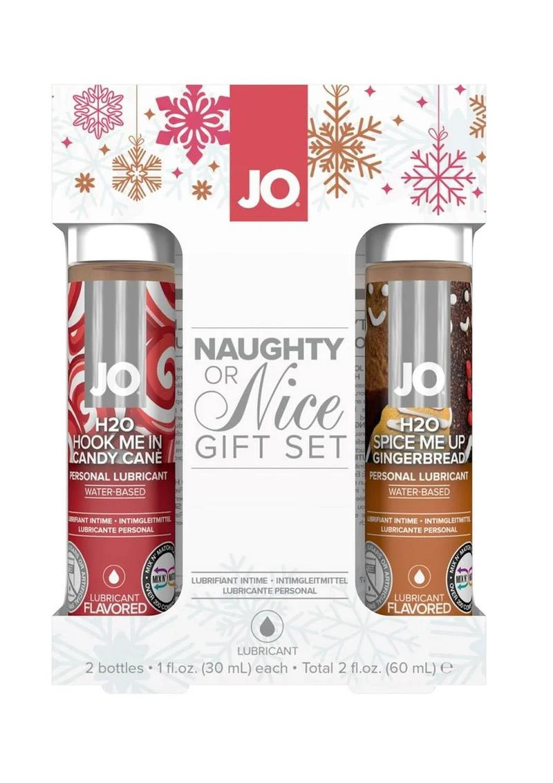 JO Naughty or Nice Flavored Lubricant Gift Set - Image 2