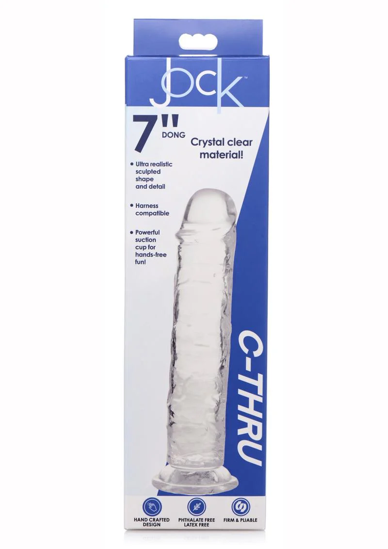 Jock C-Thru Realistic Dong with Suction Cup - Image 4