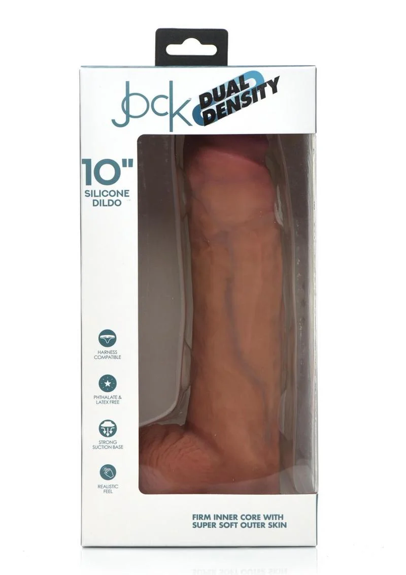 Jock Dual Density Silicone Dildo With Balls - Image 16