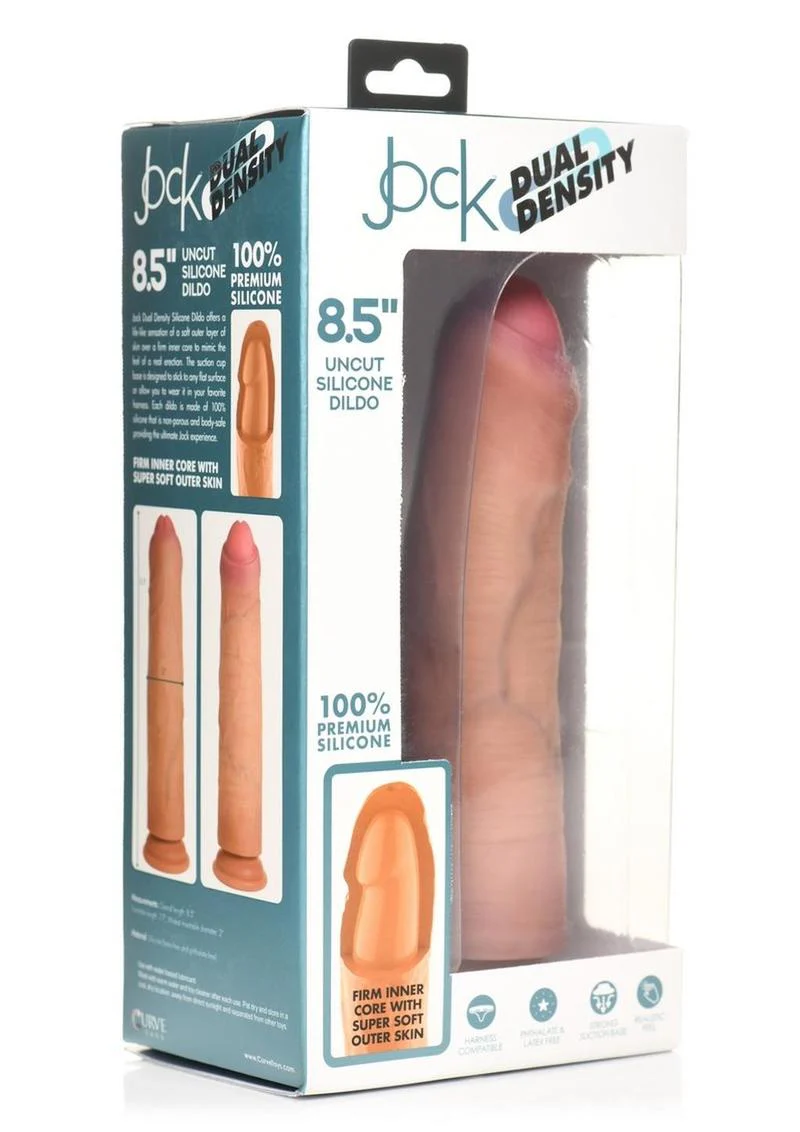 Jock Dual Density Uncut Silicone Dildo - Image 4