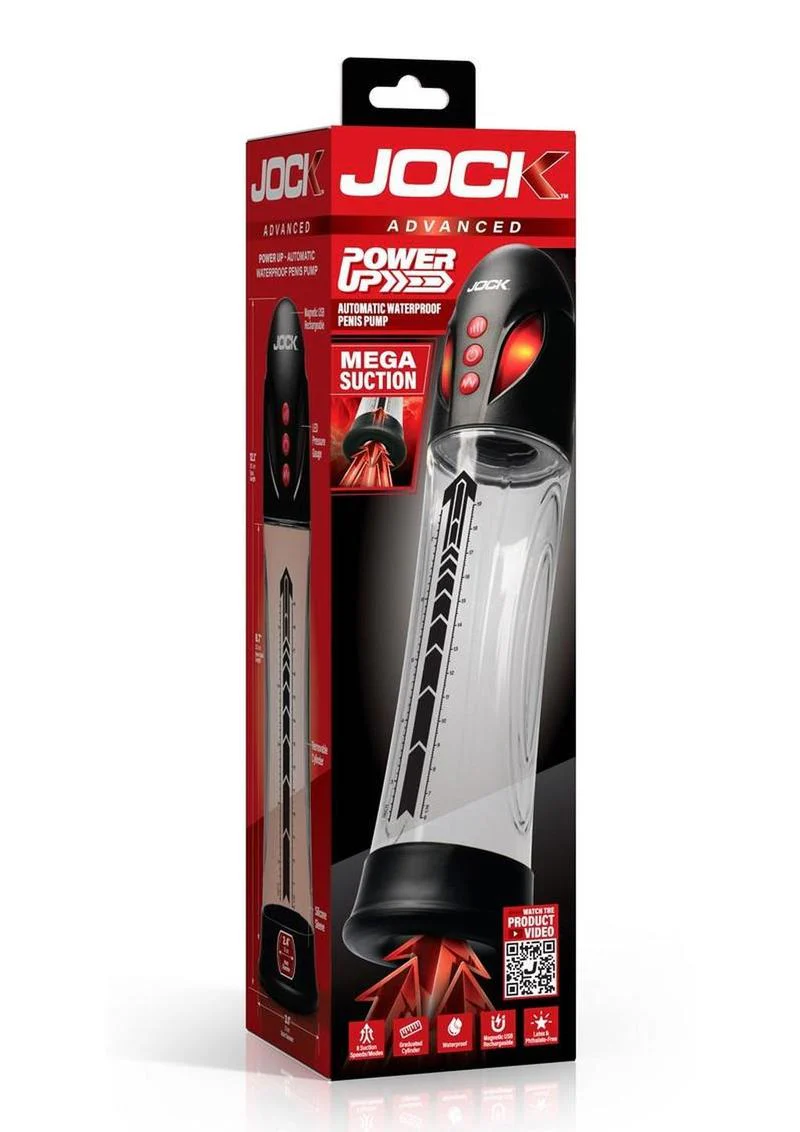 Jock Power Up Waterproof Rechargeable Penis Pump - Image 4