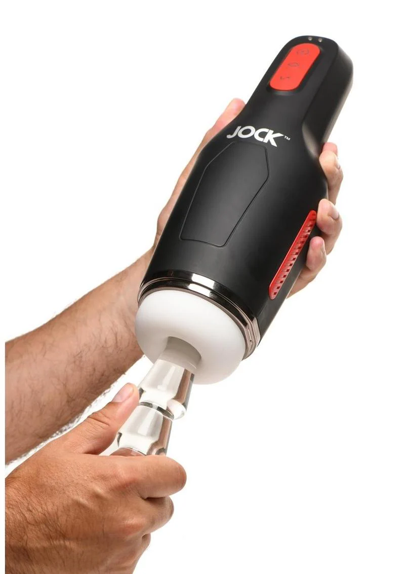 Jock Sucking And Vibrating Rechargeable Masturbator - Image 3