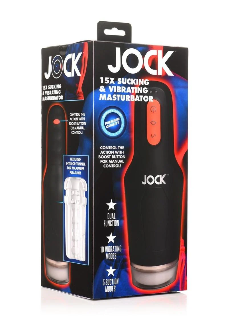 Jock Sucking And Vibrating Rechargeable Masturbator - Image 4