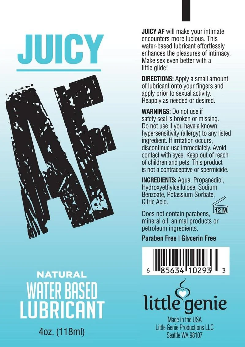 Juicy AF Natural Water Based Lubricant - Image 4