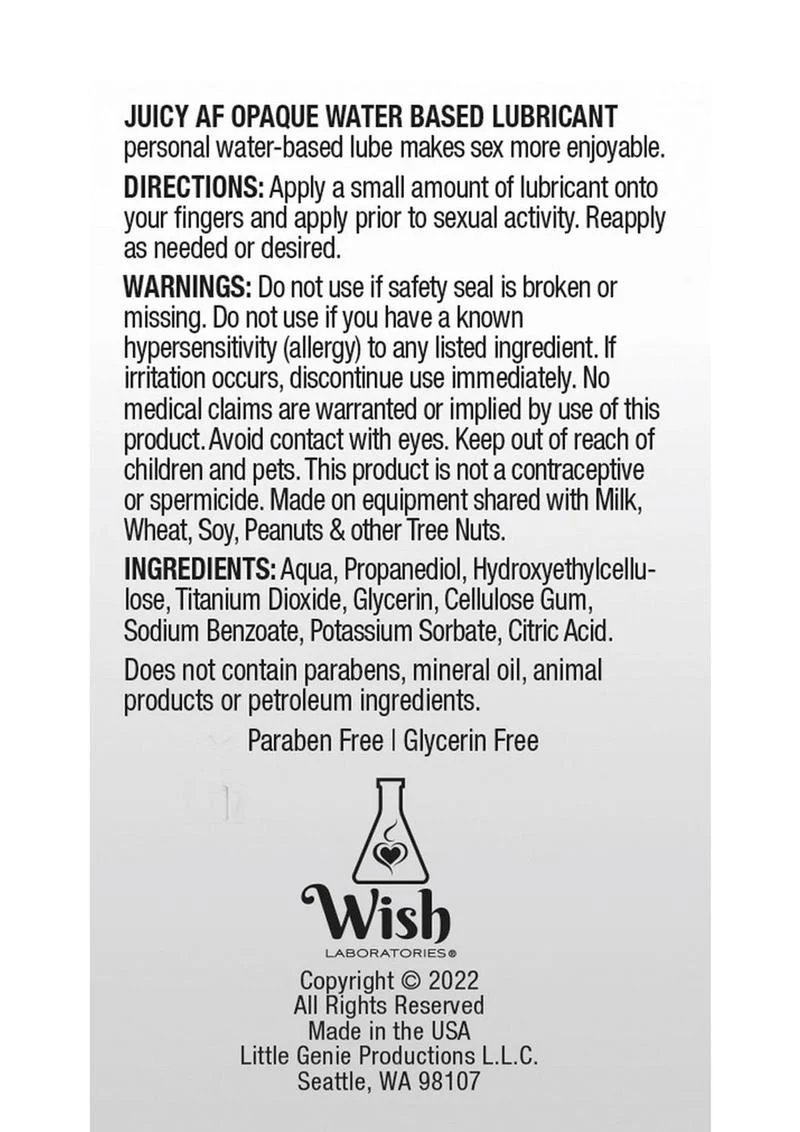 Juicy AF Opaque Water Based Lubricant - Image 3