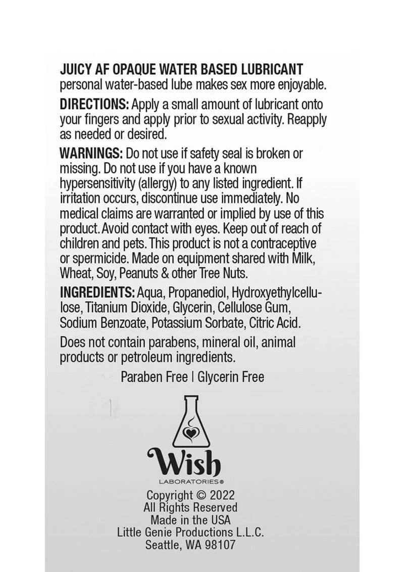 Juicy AF Opaque Water Based Lubricant - Image 4