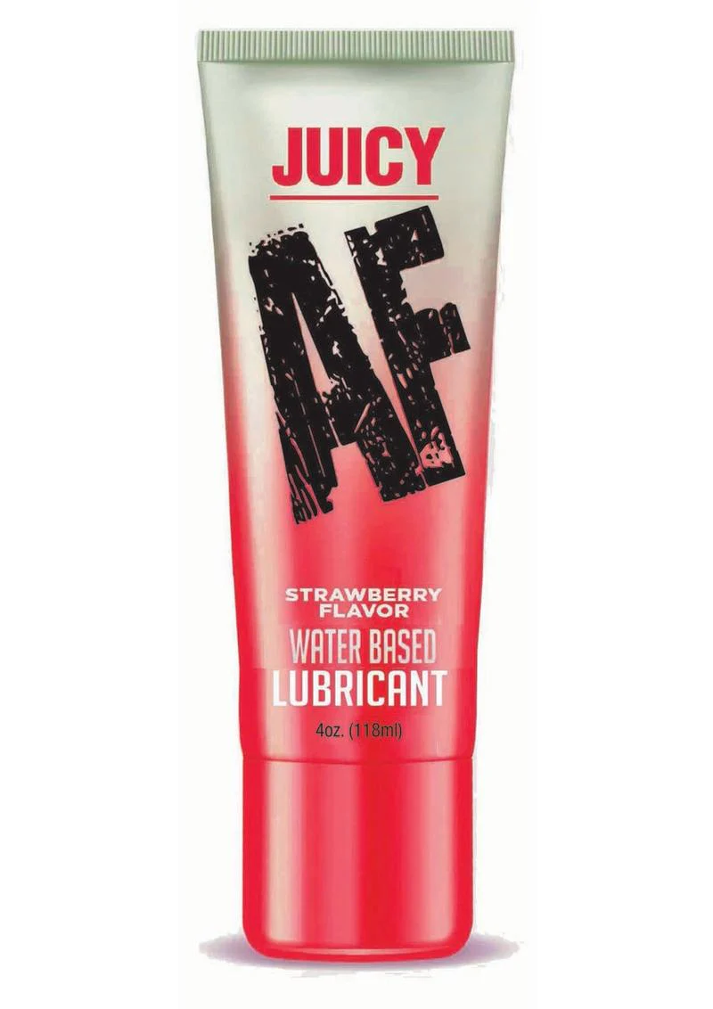 Juicy AF Strawberry Flavored Water Based Lubricant - Image 2