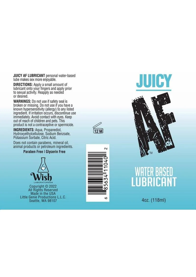 Juicy AF Water Based Personal Lubricant - Image 4