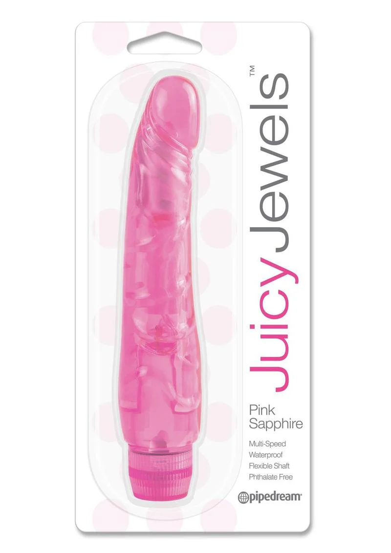 Juicy Jewels Pink Sapphire Multi Speed Waterproof Vibrator - Image 3