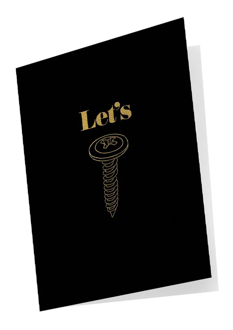 Kama Sutra Naughty Notes Let’s Screw Greeting Card - Image 2