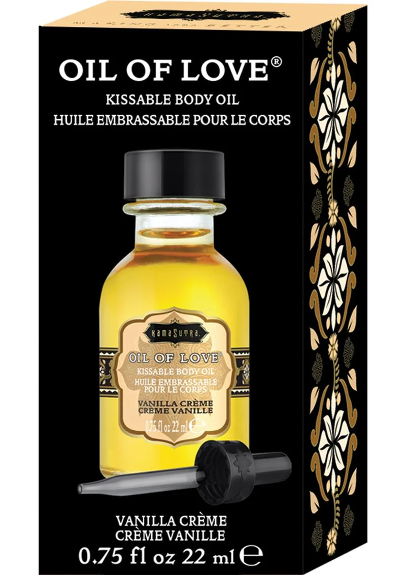 Kama Sutra Oil of Love Vanilla Crème Kissable Body Oil - Image 2
