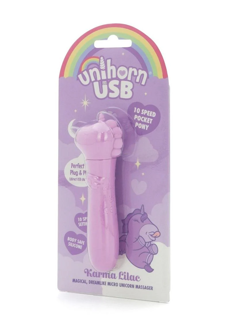 Karma Lilac Unicorn USB Bullet Massager - Image 4