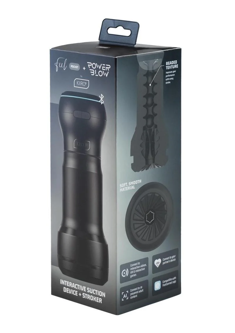 Kiiroo Feel Pocket And Power Blow Interactive Suction Device Stroker - Image 4
