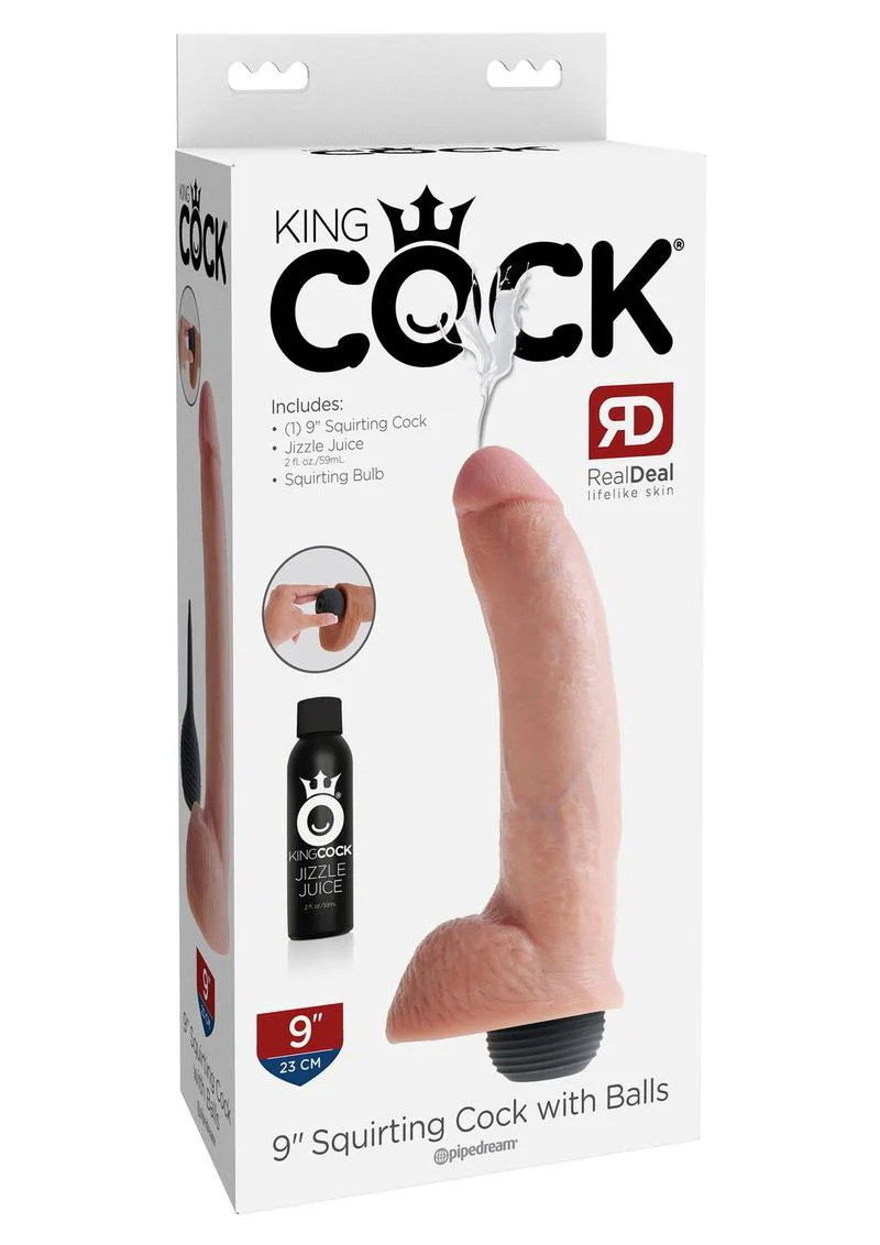 King Cock 8-Inch Squirting Dildo - Image 12