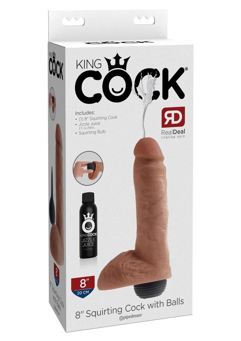 King Cock 8-Inch Squirting Dildo - Image 9