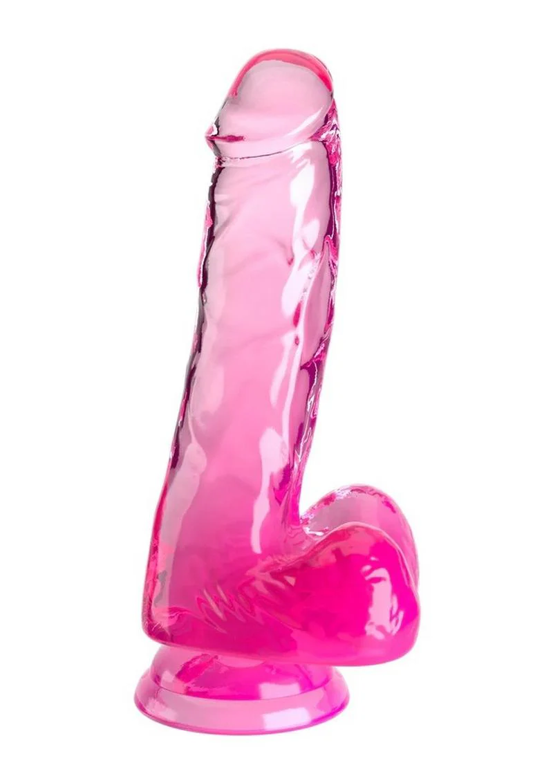 King Cock Clear Dildo with Balls - Image 11