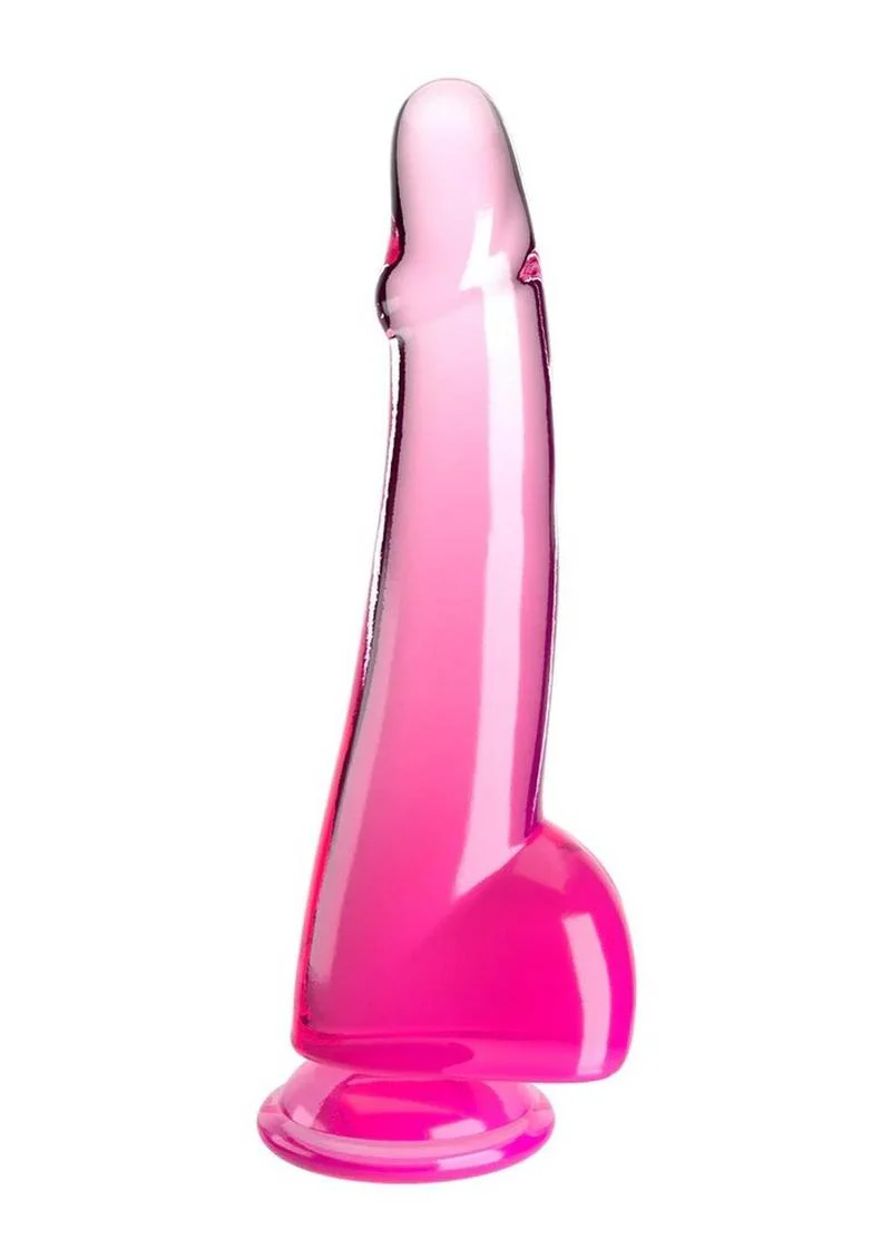 King Cock Clear Dildo with Balls - Image 13
