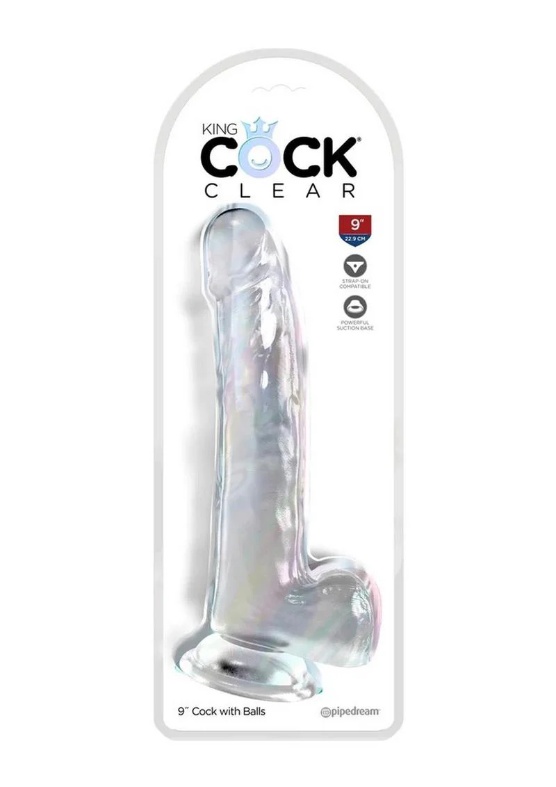 King Cock Clear Dildo with Balls - Image 20