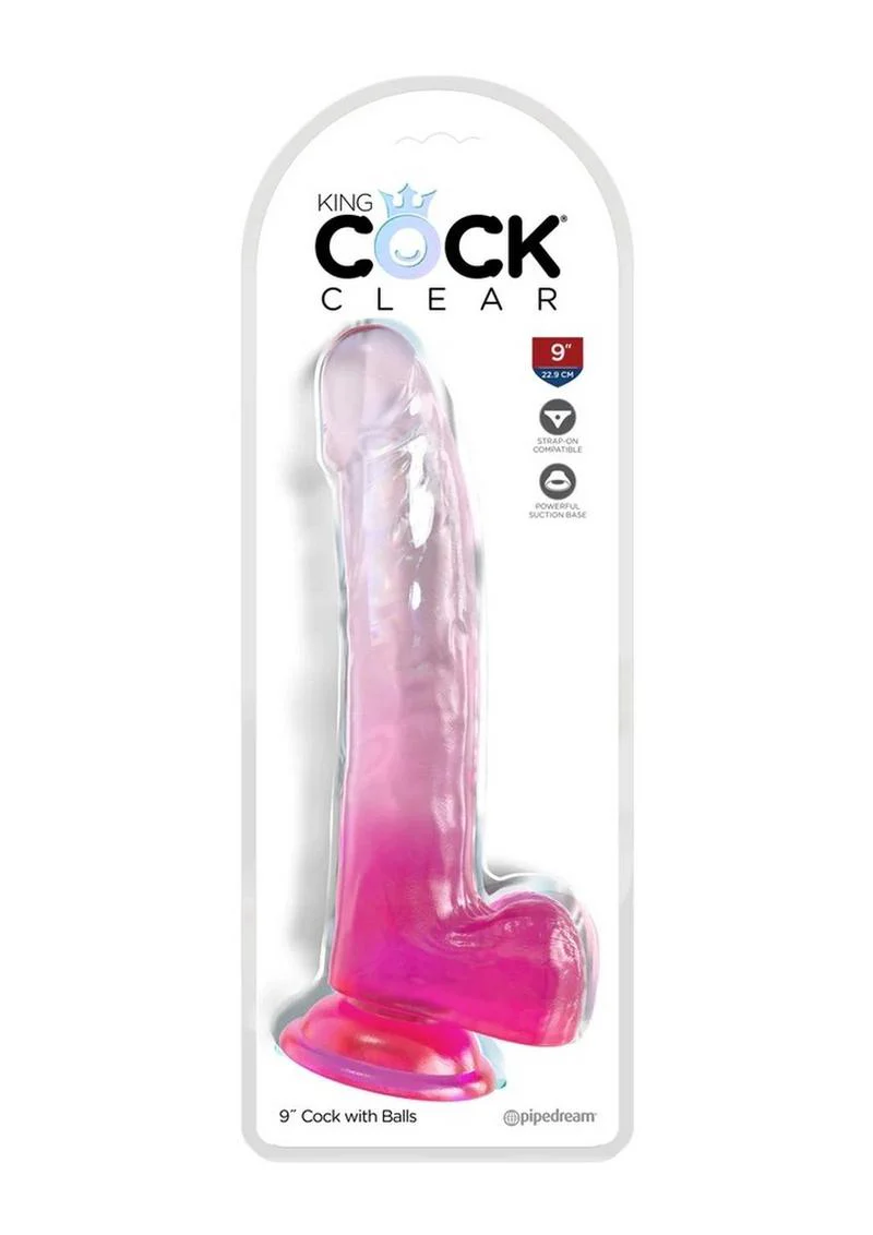 King Cock Clear Dildo with Balls - Image 24