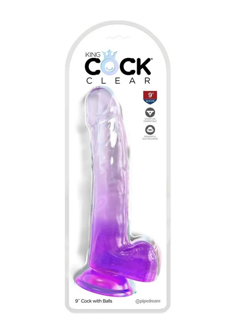 King Cock Clear Dildo with Balls - Image 28